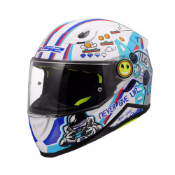 Kask motocyklowy dziecięcy LS2 FF812 Kid Next Level White